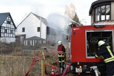 Scheunenbrand in Niederbobritzsch - 