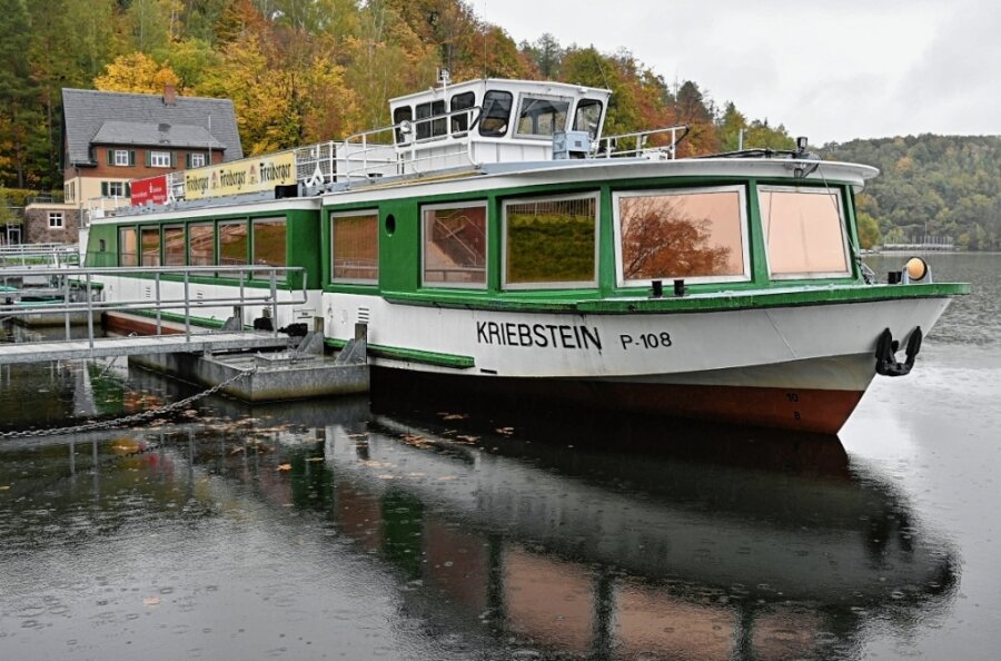 Schiffe sollen umweltfreundlicher werden - Das stolze Fahrgastschiff "MS Kriebstein" und weitere Wasserfahrzeuge auf der Talsperre sollen neue Motoren bekommen.