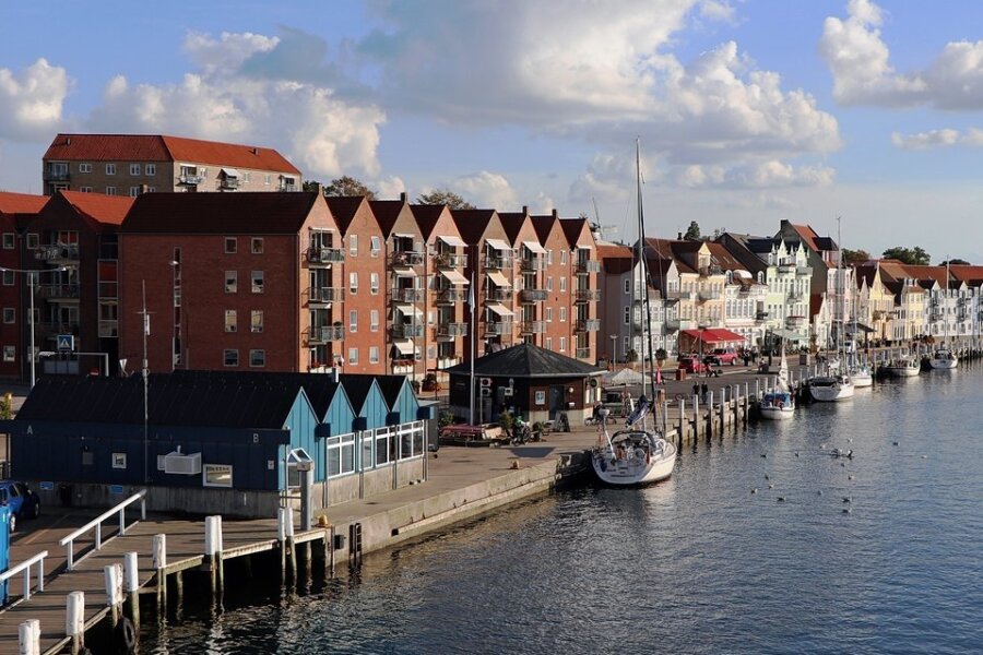 Sønderborg mit seinem Jachthafen ist ein Etappenziel auf dem Gendarmenpfad.