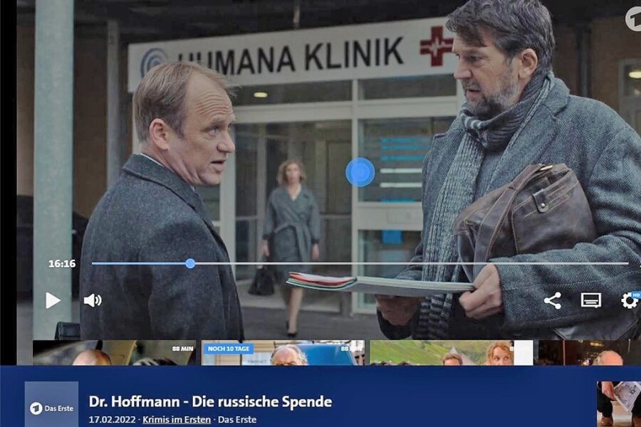Schneeberger Krankenhaus Kulisse für heutigen ARD-Krimi - Das Schneeberger Bergarbeiter-Krankenhaus wird im ARD-Film "Dr. Hoffmann - die russische Spende" zur Humana-Klinik. Der Streifen ist seit Kurzem in der ARD-Mediathek zu sehen. 