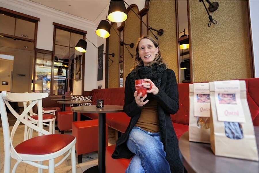 Schokoladen-Bar in Zwickau kann endlich eröffnen - Karina Kraus freut sich auf Gäste in der Zwickauer Schokoladen-Bar. 