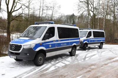 In Waldheim war die Polizei mit zahlreichen Kräften im Einsatz.