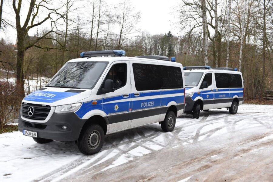 In Waldheim war die Polizei mit zahlreichen Kräften im Einsatz.