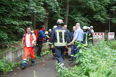Schwarzenberg: Spaziergänger stürzt Abhang hinab - 