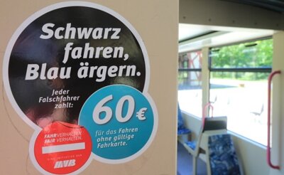 Schwarzfahren wird im Verkehrsverbund Mittelsachsen teurer - 