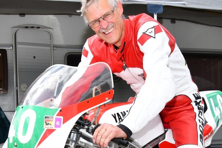 Schweizer zieht es nach Mittelsachsen - Fuhr 1979 bei der Motorrad-WM auf Rang 2: Rolf Blatter aus der Nähe von Bern, der jetzt auch in Mittelsachsen lebt. 