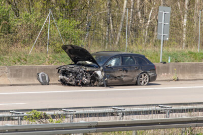 Schwerer Unfall auf A4 bei Frankenberg - 