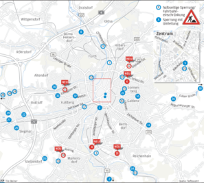 Sechs neue Baustellen in Chemnitz - Annaberger und Dresdner Straße betroffen - 