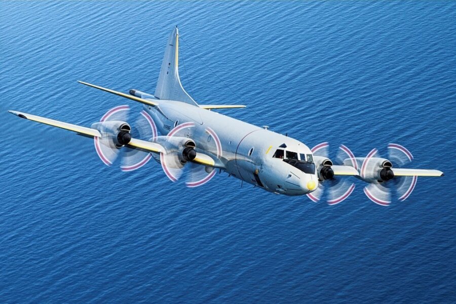 Ein Seefernaufklärer vom Typ P-3C Orion: Die mit den Flugzeugen gesammelten Daten sollen bei der Aufklärung der mutmaßlichen Sabotage an den Ostsee-Pipelines helfen. 