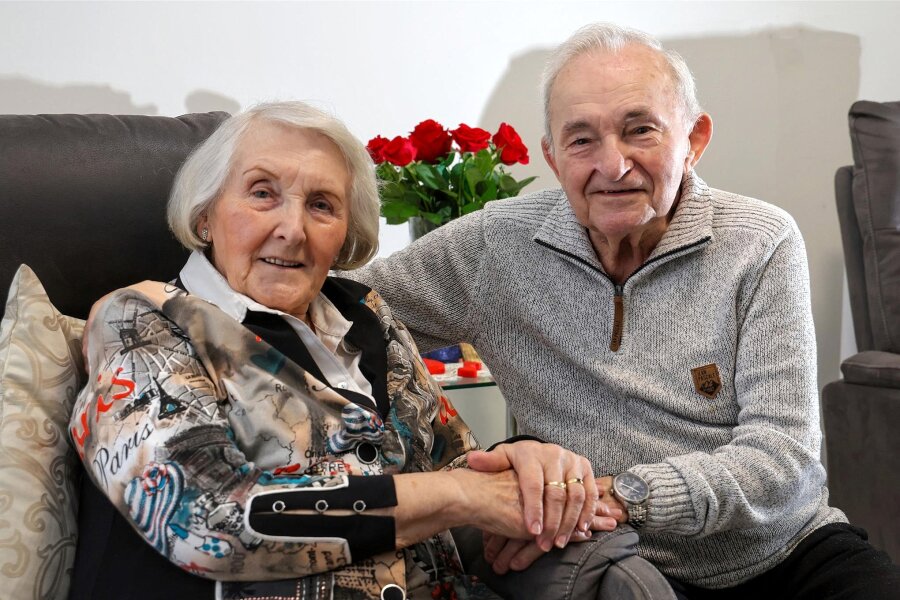 Seit mehr als 70 Jahren verliebt: Bei Irene und Dieter Birkner aus Glauchau ist jeden Tag Valentinstag - Irene und Dieter Birkner lieben sich seit mehr als 70 Jahren.