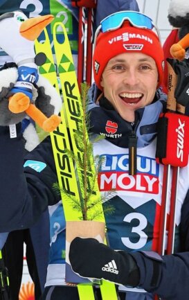 Sensationell: Erzgebirger feiern ihren Eric - Eric Frenzel gewann in Planica seine 18. WM-Medaille. Der Erzgebirger erreichte damit eine historische Bestmarke. 