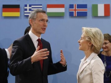 Sicherheitskonferenz: Sächsische Unterstützung für neue Nato-Eingreiftruppe - Generalsekretär Stoltenberg und Verteigungsministerin von der Leyen