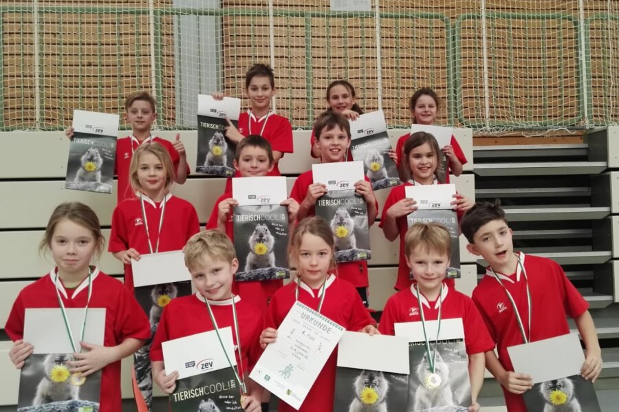 Sieben Schulteams beim Regionalfinale - Die Siegermannschaft von der Dr.-Martin-Luther-Schule Zwickau