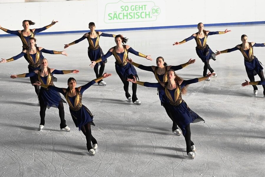 Skating Graces: Chemnitzer Synchronteam mit Rekord - Die Chemnitzer Eiskunstlaufformation Skating Graces bestimmt seit der Wende die nationale Spitze mit, erkämpfte bislang 22 Medaillen.