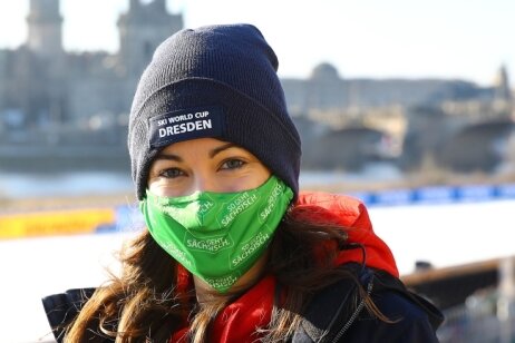 Kommuniziert über mehrere Kanäle: Daniela Möckel ist Pressechefin beim Ski-Weltcup in Dresden. 