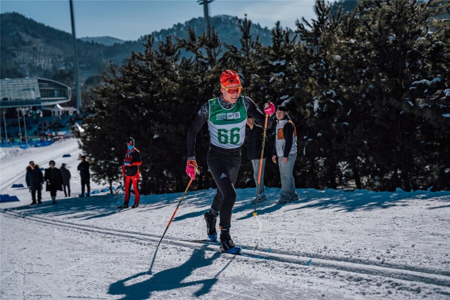 Skiläufer Jonas Müller gewinnt Erweiterung der Alpenspiele - Jonas Müller, hier während der Olympischen Jugendspiele, stand in Italien zweimal auf dem obersten Podest – im Einzel und mit der Staffel.