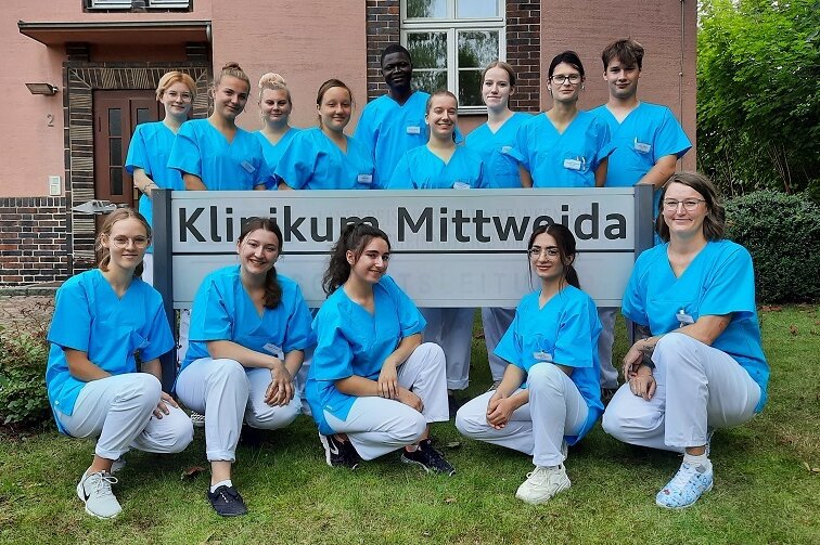 So viele Auszubildende wie noch nie im Krankenhaus Mittweida - Im Mittweidaer Klinikum haben junge Frauen und Männer ihre Ausbildung in Pflegeberufen begonnen.
