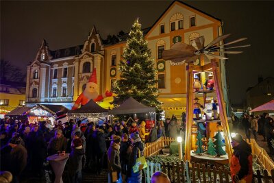 So war der Weihnachtsmarkt in Meerane - Reger Andrang herrschte an allen Tagen des Meeraner Weihnachtsmarktes.