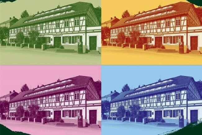 Sonderausstellung in Grünhainichen: Noch nie gezeigte private Fotografien geben Einblick in das Leben der Familie Wendt - Plakat zur Sonderausstellung.