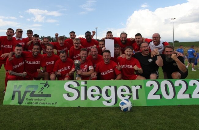 Stadtderby- und Pokalsieger: der FSV Limbach-Oberfrohna. 