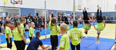Sportler nehmen neue Halle in Niederbobritzsch in Besitz - 