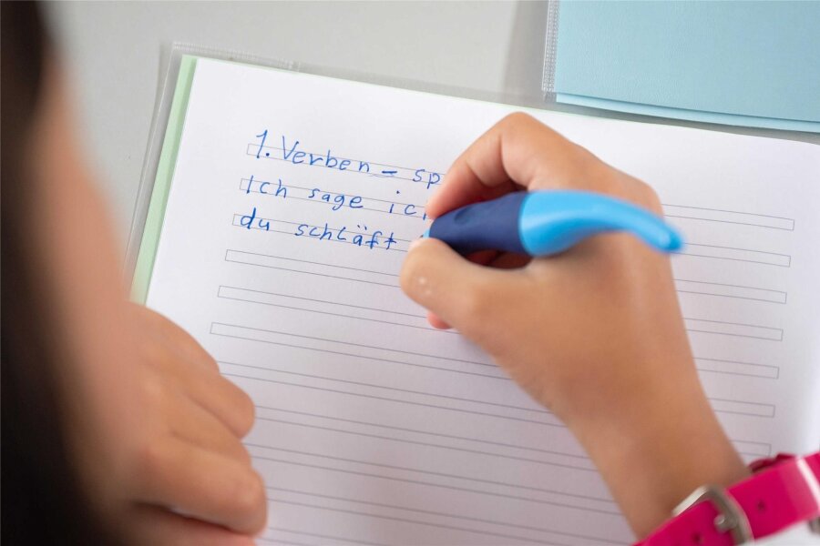 Sprachexpertin über deutsche Schüler: „Rechtschreibung oft dramatisch schlecht“ - Deutschunterricht in einer Grundschule. Lernen die Kinder hier Rechtschreibung und Grammatik gut genug?