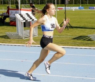 Sprint mit Vorfreude und Wut im Bauch - DM-Premiere: TSG-Sprinterin Anna Weichelt hat sich mit der Startgemeinschaft Erzgebirge über 4 x 200 m für die DM qualifiziert. 