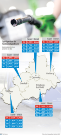 Spritpreise in Südwestsachsen seit dem Tankrabatt-Start: Wie gewonnen so zerronnen - 