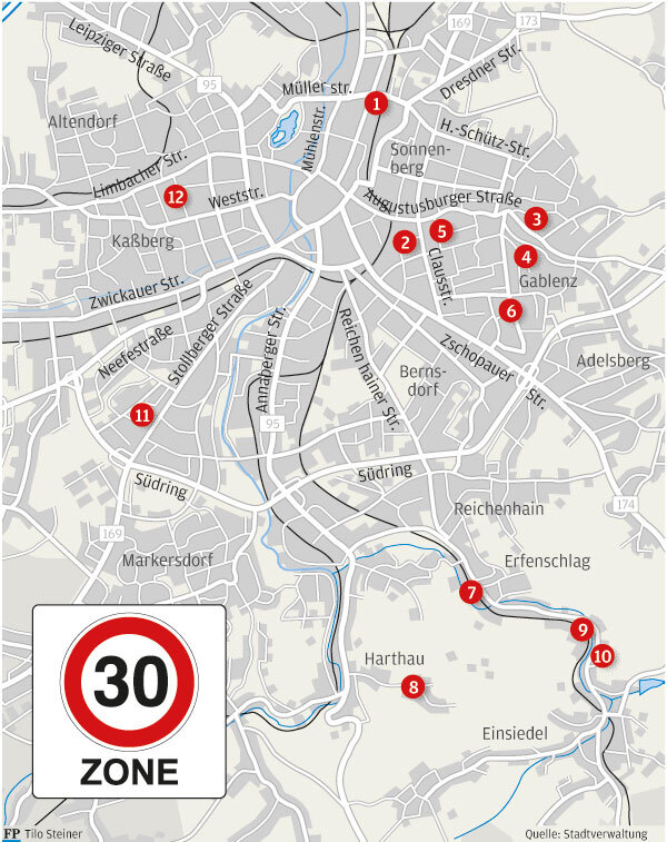 Stadt Chemnitz will mehr Tempo-30-Zonen - 