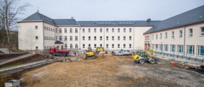 Stadt investiert knapp zwei Millionen Euro in Schiller-Schule - Noch bis 2023 werden die Arbeiten an der Friedrich-Schiller-Schule in Bad Schlema dauern. 