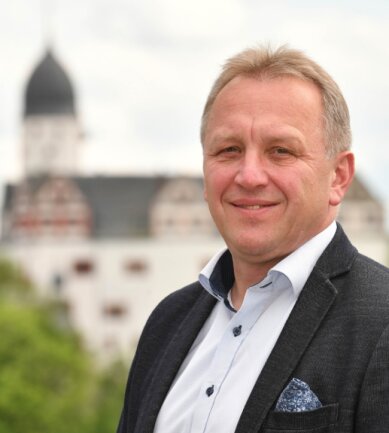 Ronny Hofmann (CDU), Bürgermeister von Lunzenau, kandidiert für eine dritte Amtszeit. 