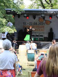 Stadtfest-Alternative: Wie die erste Auflage der "Sommerfreude Zwickau" lief - Im Schlobigpark trat auch der Tanzverein TSG Rubin auf. 