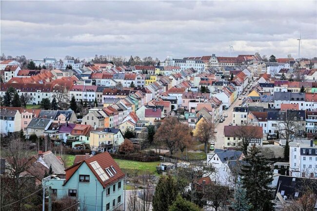 Stadtjubiläum in Meerane: Umzug nach Unstimmigkeiten abgesagt - Blick auf Meerane. Die Stadt feiert im nächsten Jahr ihr 850-jähriges Bestehen. 