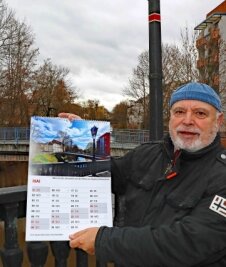 Stadtkalender bietet Hobbyfotografen eine Bühne - Stephan Kretzschmars Foto von der Brücke in der Jahnstraße ist im Monat Mai des Stadtkalenders zu sehen. 