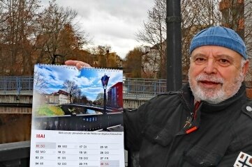 Stadtkalender bietet Hobbyfotografen eine Bühne - Stephan Kretzschmars Foto von der Brücke in der Jahnstraße ist im Monat Mai des Stadtkalenders zu sehen. 
