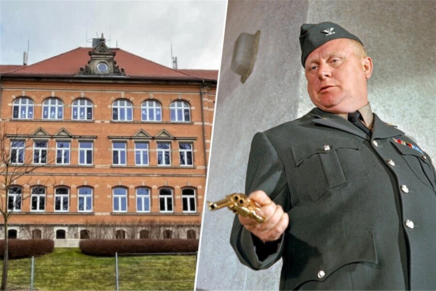 Stadtrat stimmt dafür: Zwickauer Schule darf sich nach Gert Fröbe benennen - Die Schillerschule in Planitz trägt ab dem neuen Schuljahr den Namen des weltberühmten Schauspielers Gert Fröbe.