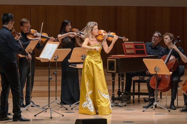 Mit ihrem Virtuosi-Ensemble als Erste unter Gleichen unterwegs: Anne-Sophie Mutter. 