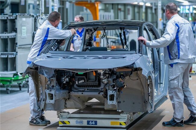 Seit November vergangenen Jahres läuft die Serienproduktion des Elektroautos ID.3 im Volkswagen-Werk in Zwickau.