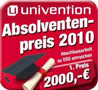 Abschlussarbeiten für den Univention Absolventenpreis können bis 6. April 2010 eingereicht werden 