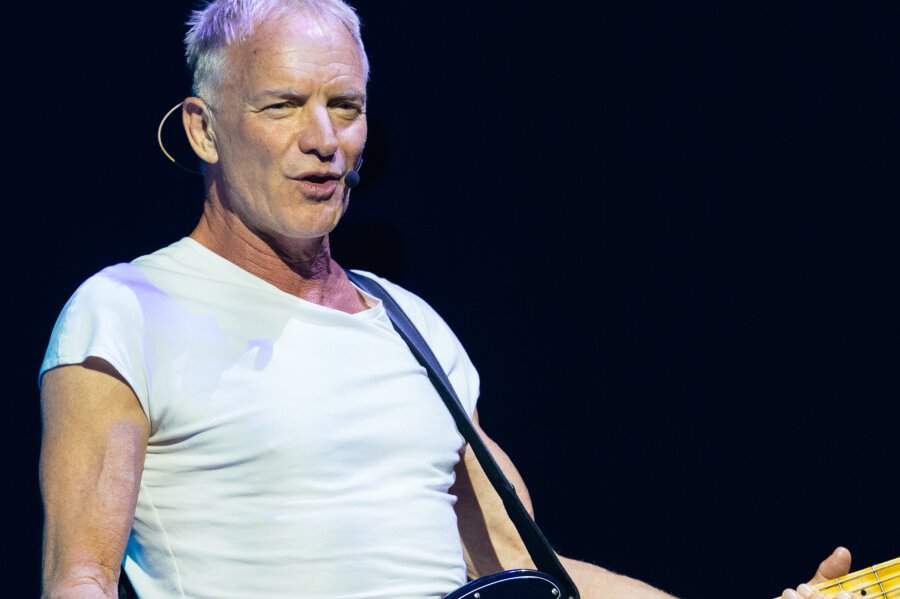 Sting eröffnet seine 3.0-Welt-Tour zu den Musikfestspielen in Dresden - Ein Gentleman auf der Bühne: Sting am Samstagabend in der Messe Dresden.   