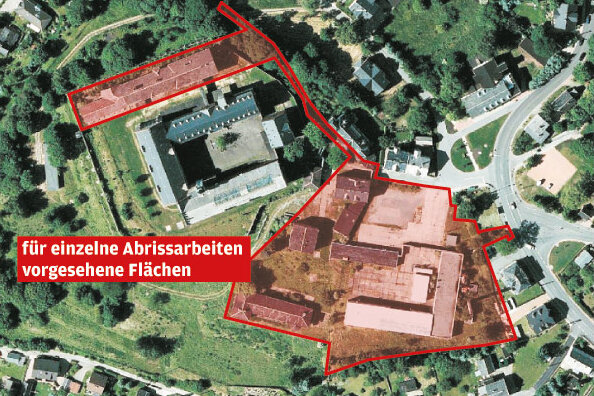 Stollberg plant Abrisse im Schlossareal - 