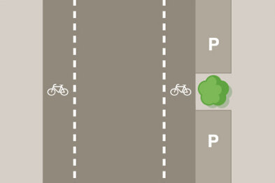 Straße der Nationen: Weniger Parkplätze und neue Schutzstreifen für Radfahrer - 