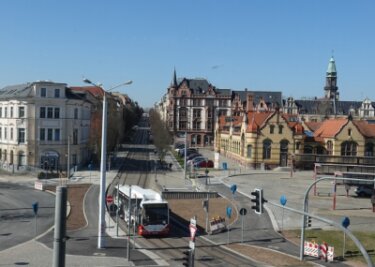 Straße mit viel Geschichte - Die Bahnhofstraße im Jahr 2022. 