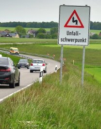 Straßenbau: Teuerste Variante bevorzugt - Die kurvenreiche Straße zwischen Mittweida und Rossau soll sicherer werden.