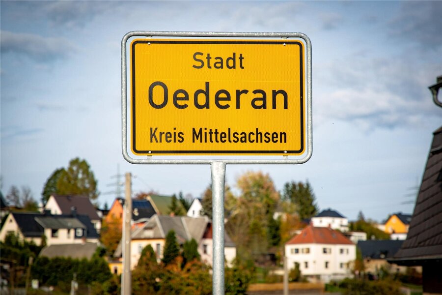 Straßenlaternen in Oederan bleiben wieder länger an - In Oederan hatte man wegen der Energiekrise seit 2022 nachts die Straßenbeleuchtung weitgehend ausgeschaltet.