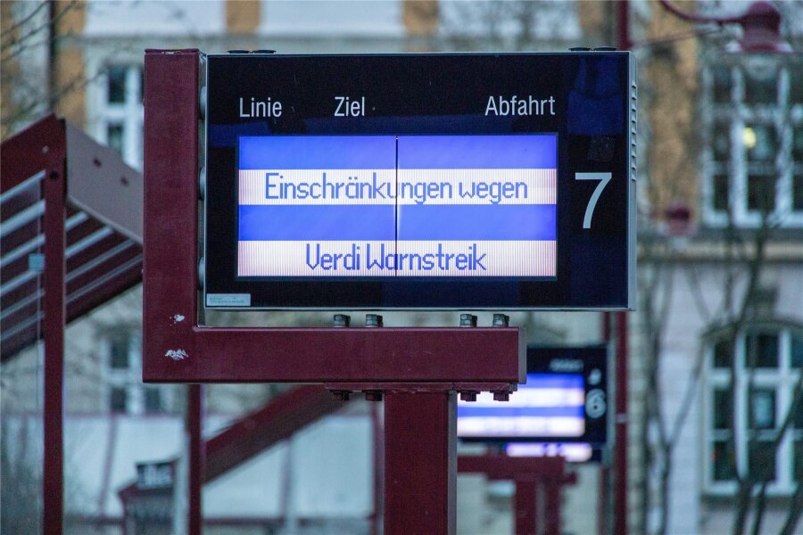 Streik im Nahverkehr in Sachsen: Weshalb Verdi das Arbeitgeberangebot von 13,7 Prozent Lohnerhöhung ablehnt - In Sachsen drohen in dieser Woche erneut erhebliche Einschränkungen im Nahverkehr.