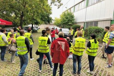 Streik: Mittweidaer Hortkinder bleiben ohne Essen - In der Großküche der Vielfaltmenü GmbH in Kesselsdorf bei Dresden wurde am Mittwoch gestreikt. 
