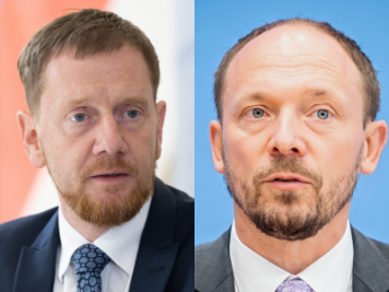 Marco Wanderwitz (rechts) will sich aus der Sächsischen CDU zurückziehen. Als Grund dafür nennt er unter anderem Sachsens Ministerpräsidenten Michael Kretschmer.