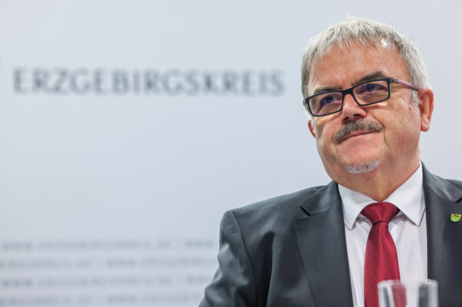 Streit um 3G: Erzgebirgslandrat Vogel sucht nach Protest der Kreisräte den Dialog - Frank Vogel (CDU), Landrat des Erzgebirgskreises.