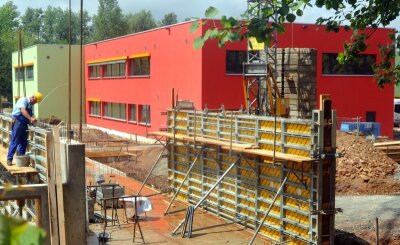 Bauarbeiten an Grundschule